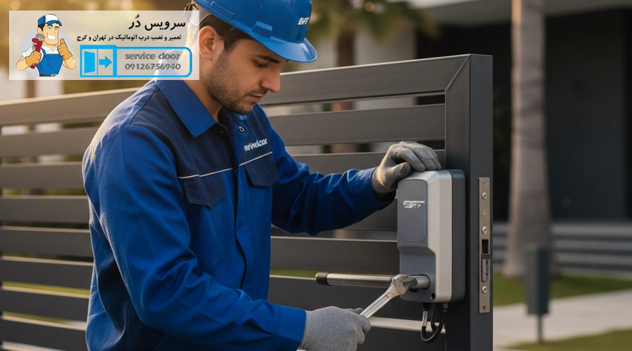تعمیرات جک درب پارکینگ بی اف تی BFT