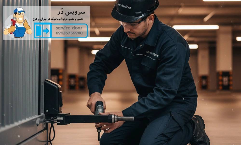 تعمیرات جک درب پارکینگ پروتکو
