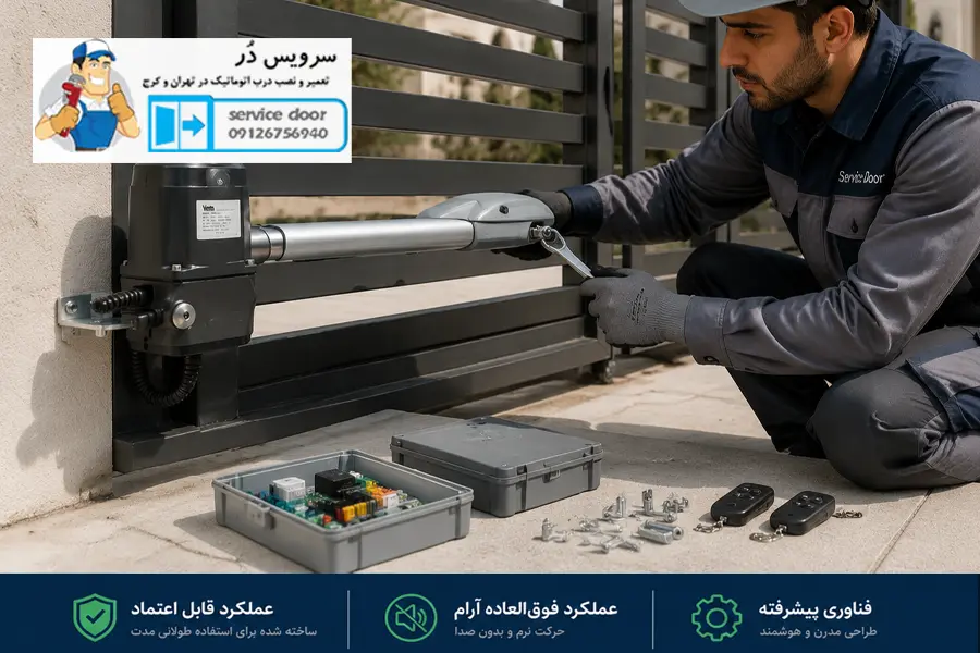 تعمیرات جک درب پارکینگ وینتا